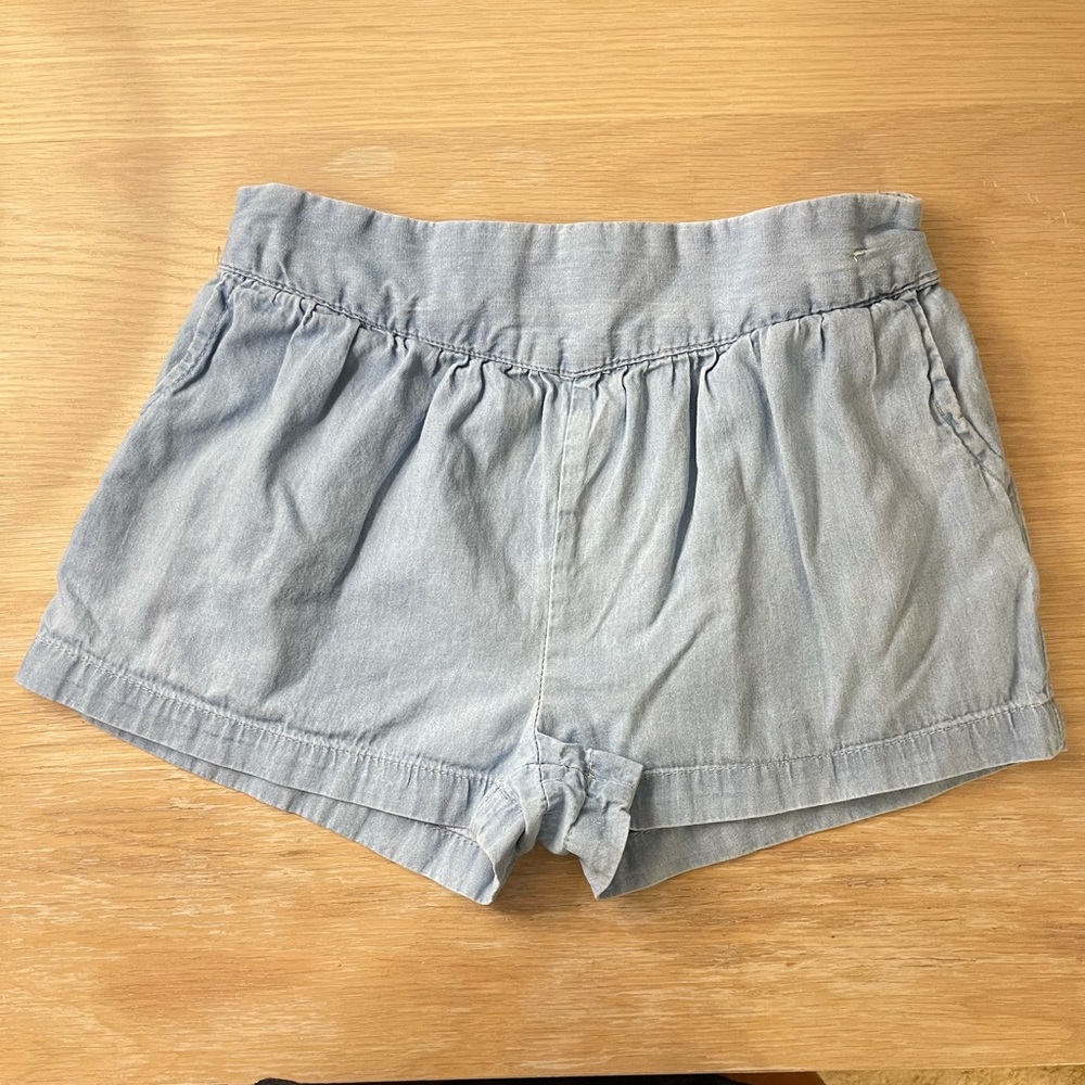Pleated front shorts